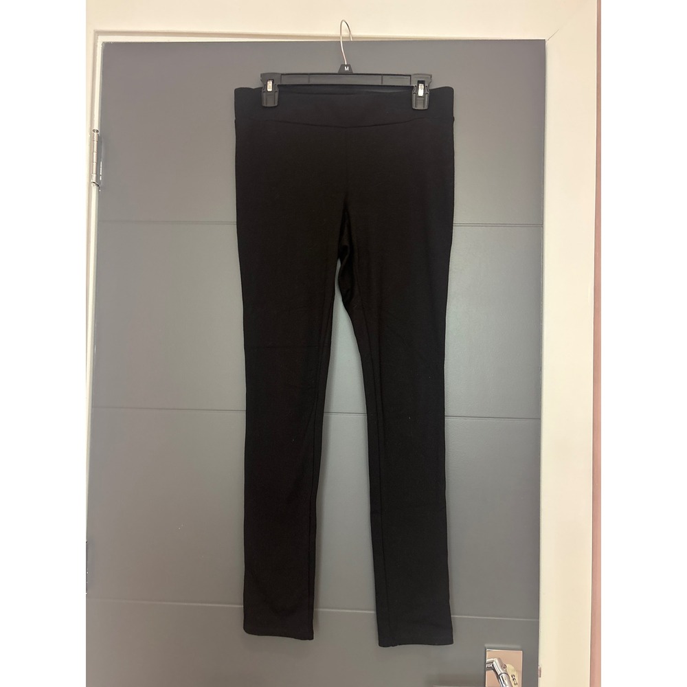 WHITE HOUSE BLACK MARKET Black Ponte Knit Pull On Pants Women's Size S